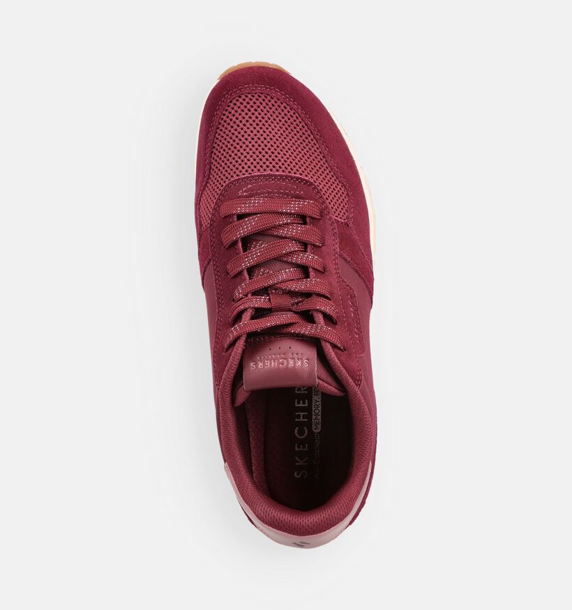 Skechers Uno Vintage Air Bordeaux Sneakers voor dames (375620)