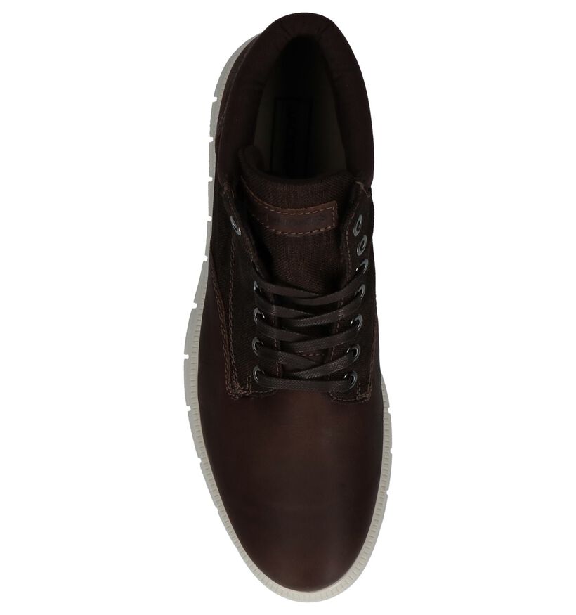 Jack & Jones Chaussures hautes en Brun foncé en cuir (227602)