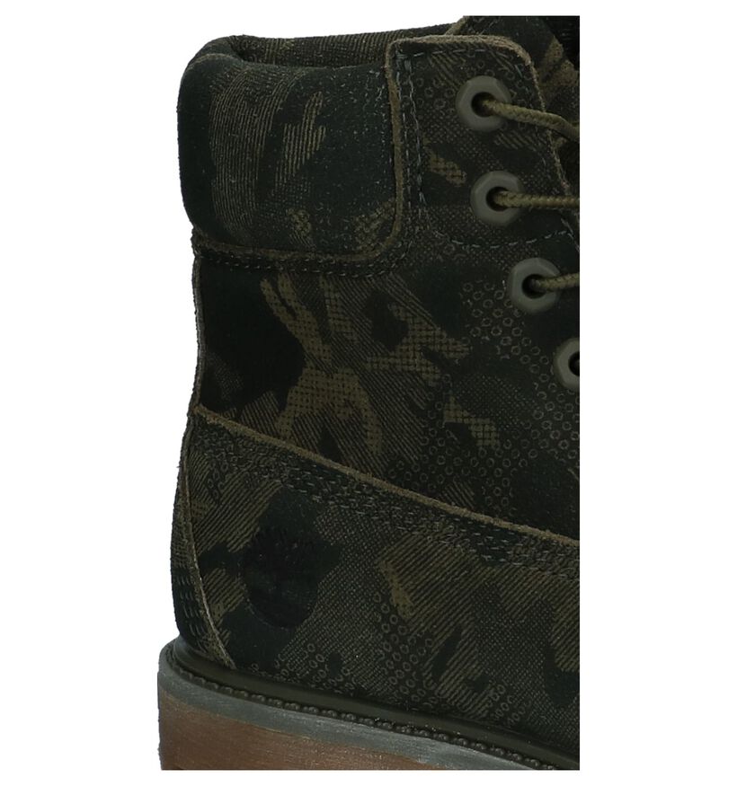 Kaki Boots met Veter Timberland 6 Inch Premium WP in nubuck (222510)