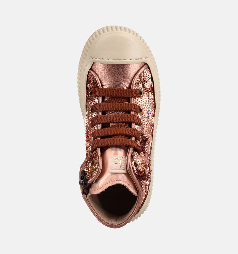 Beberlis Roze Boots met Veter en Rits voor dames (380655) - geschikt voor steunzolen