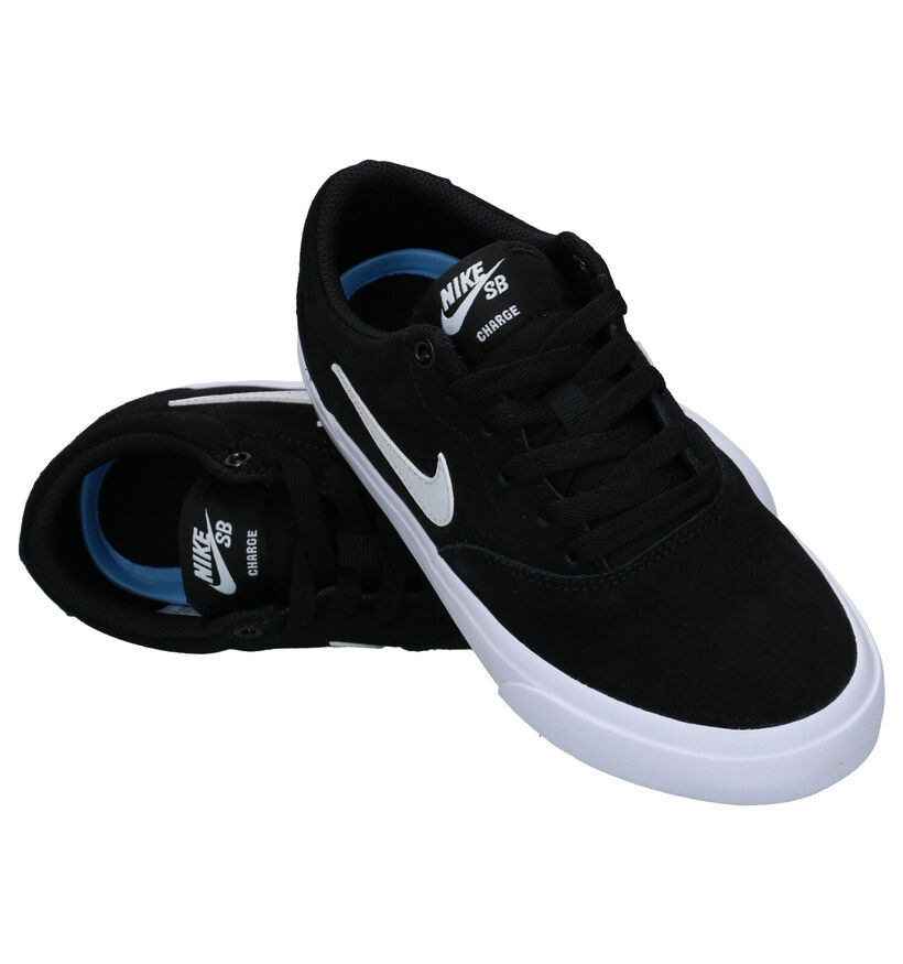 Nike SB Charge Zwarte Sneakers in nubuck (274612)