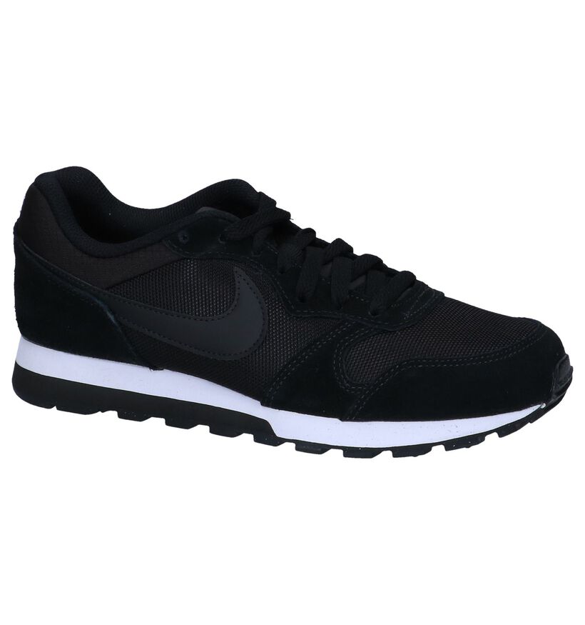 Zwarte Sneakers Nike MD Runner 2 in daim (250252)