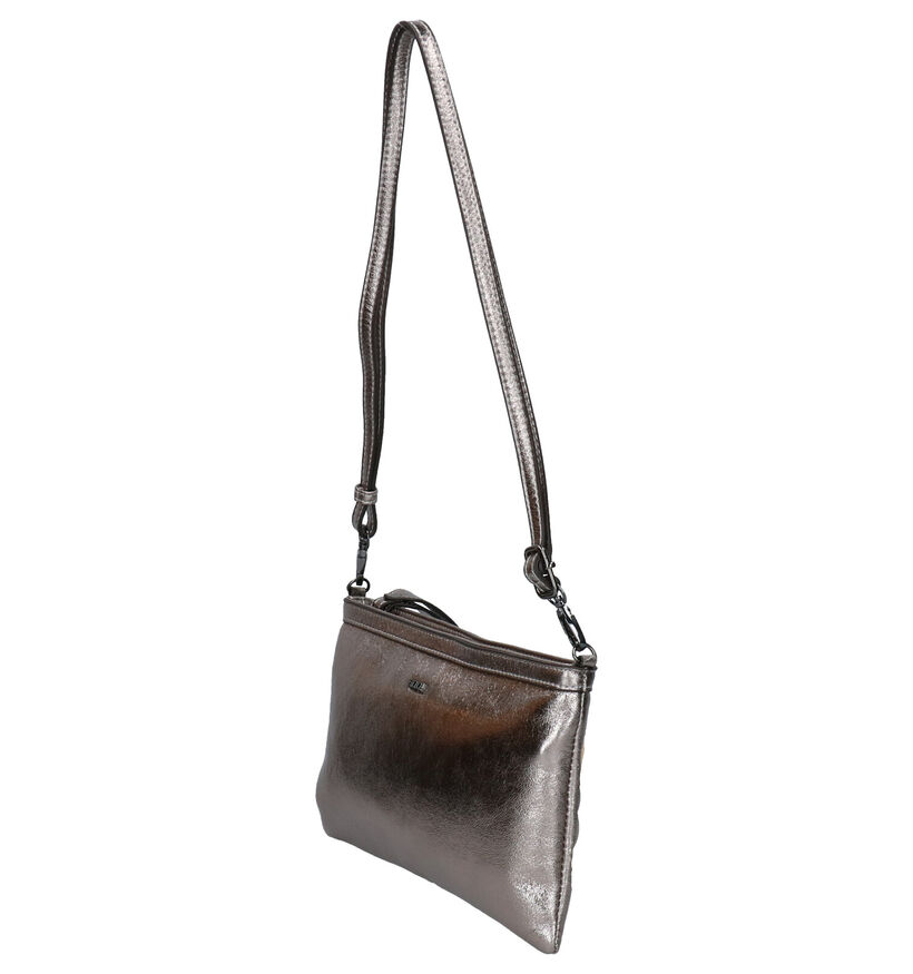 BOO! Brazzle Zilveren Crossbody Tas in kunstleer (300698)