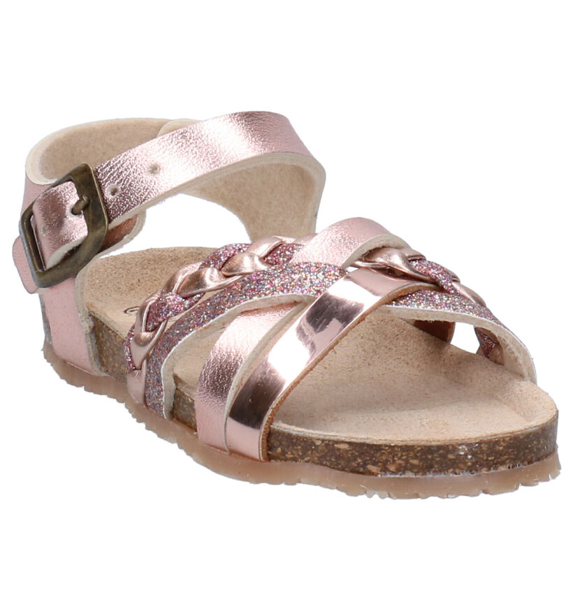 Milo & Mila Rose golden Sandalen in kunstleer (272260)