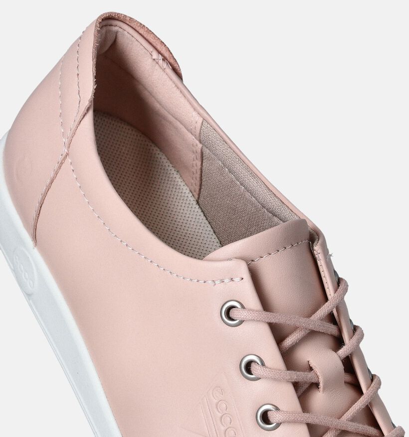 ECCO Soft 2.0 Roze Veterschoenen voor dames (353352) - geschikt voor steunzolen