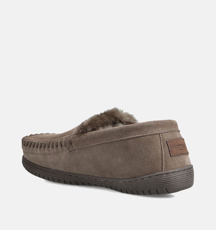 Grizzly Gesloten pantoffels Taupe voor heren (363338)
