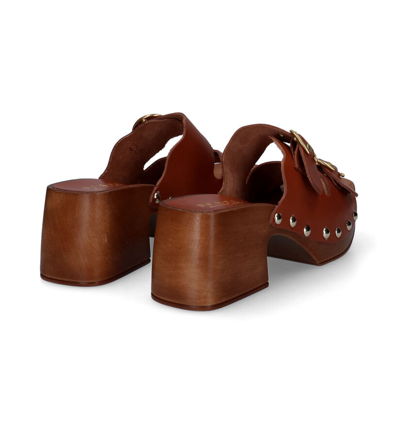 Scapa Cognac Clogs voor dames (307258)