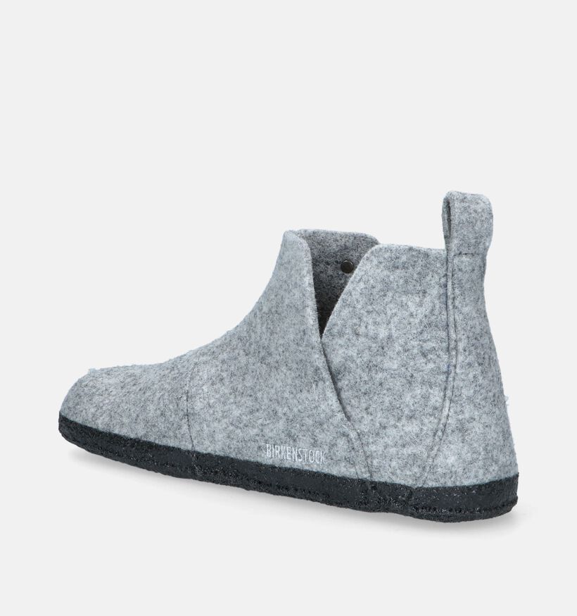 Birkenstock Andermatt Shearling Grijze Hoge pantoffels voor heren (344042)