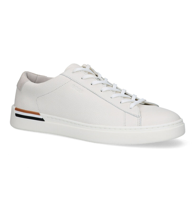 Boss Clint Tenn Chaussures en Blanc en cuir (318699)