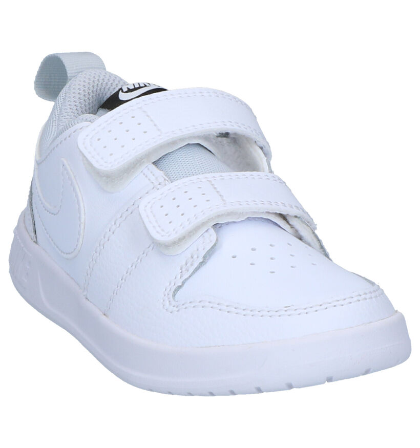 Nike Pico 5 Baskets en Blanc en cuir (254092)