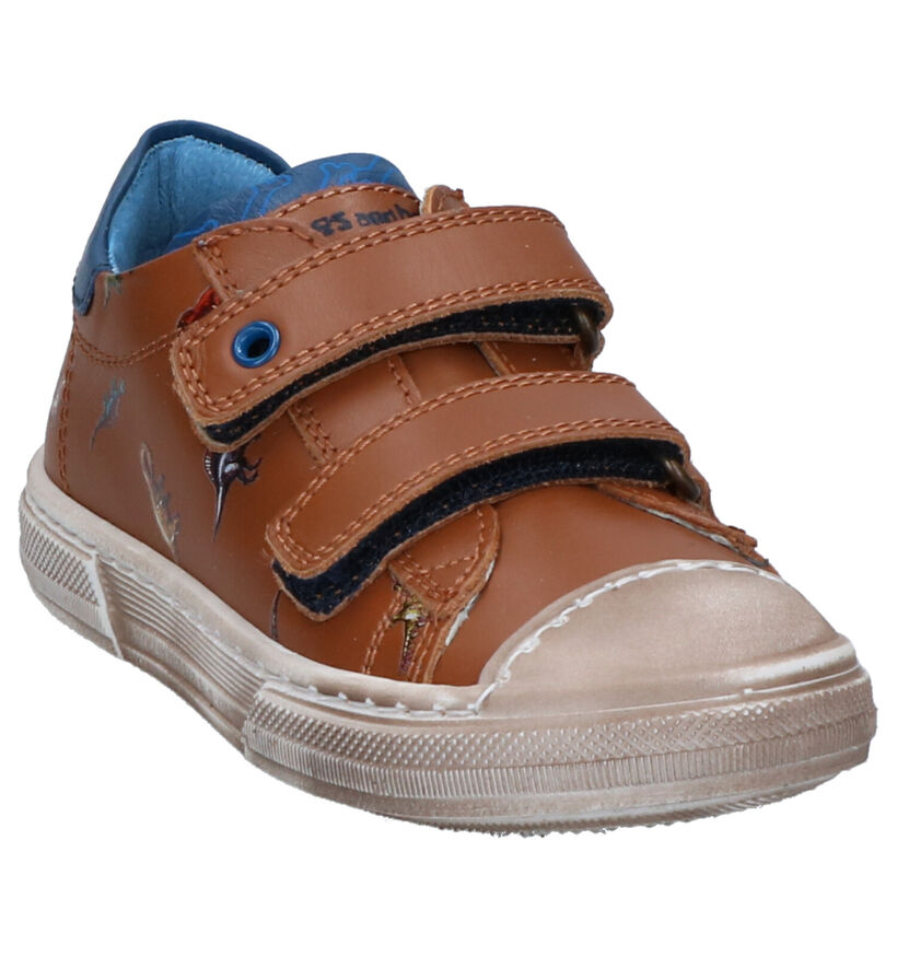 STONES and BONES Ubert Chaussures à velcro en Cognac en cuir (275303)