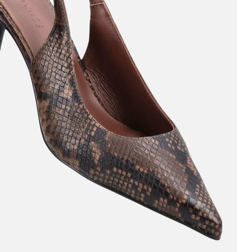 March23 Reese Pumps avec Slingback en Vert fonc&eacute; pour femmes (381039)