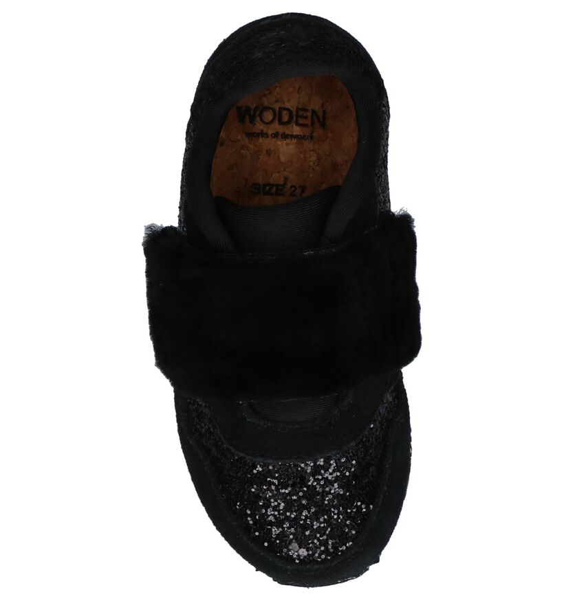 Woden Wonder Nessa Glitter Paarse Sneakers in stof (222758)