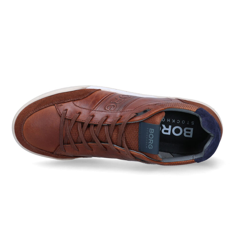 Björn Borg Cognac Veterschoenen voor heren (336914) - geschikt voor steunzolen
