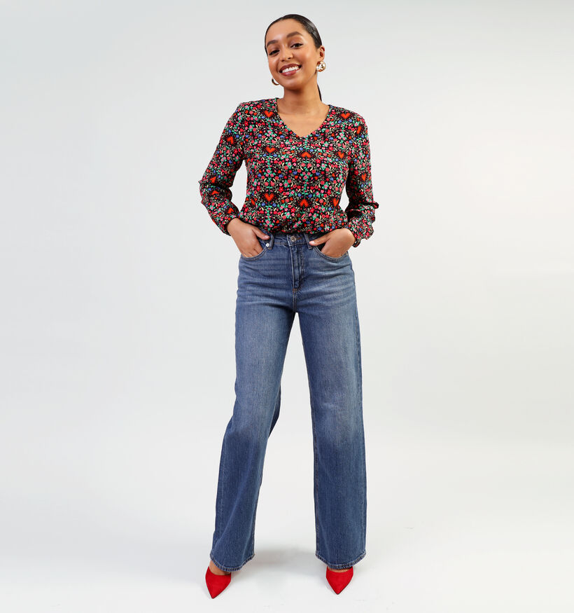 Pieces Solaris Rode Blouse voor dames (352463)