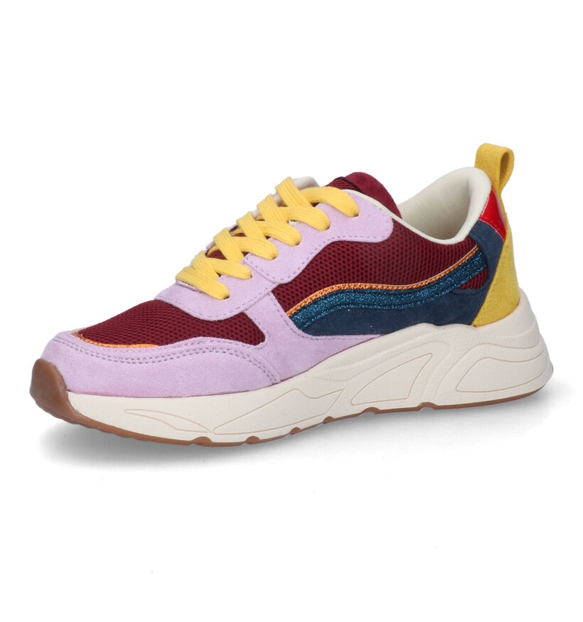 Poelman Baskets casual en Bordeaux pour femmes (316181)