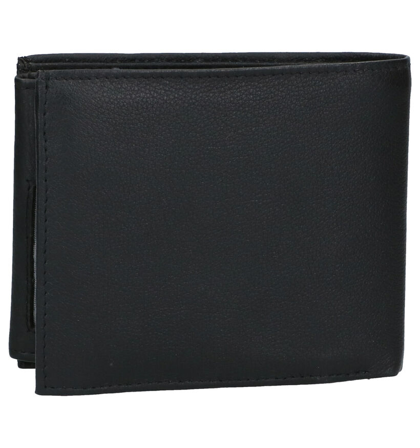 Euro-Leather Zwarte Portefeuille in leer (310418)