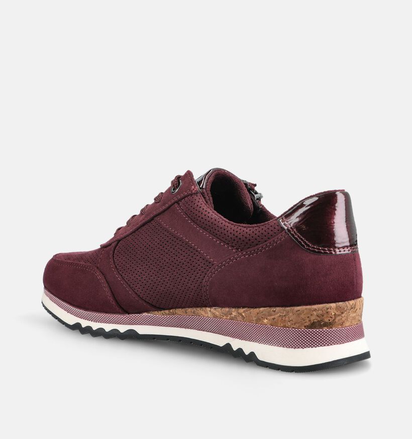 Marco Tozzi Bordeaux Schoenen met Veter en Rits voor dames (376562) - geschikt voor steunzolen