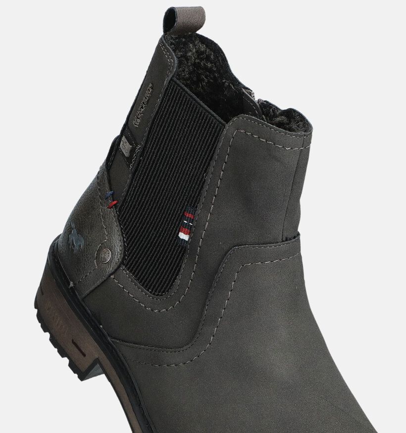 Mustang Bottines Chelsea en Gris pour hommes (364218)
