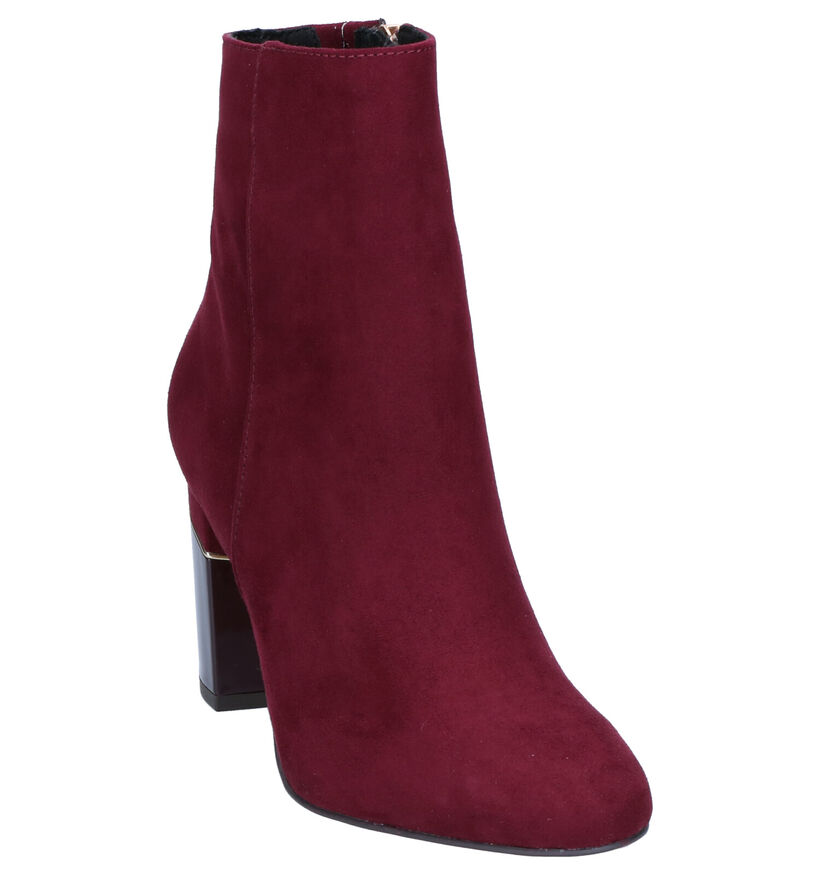 Tamaris Korte Laarzen Bordeaux in nubuck (257124)