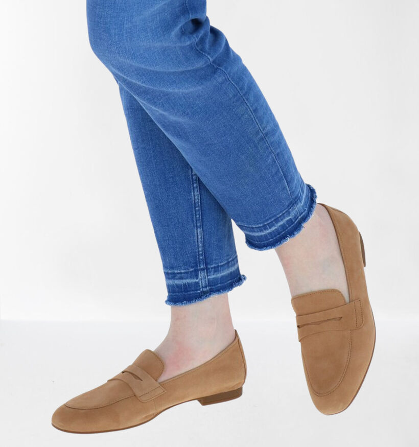 Gabor Blauwe Loafers in daim (288005)