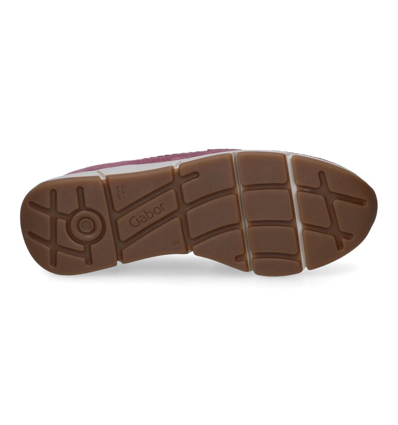 Gabor Best Fitting Mocassins en Violet pour femmes (312482) - pour semelles orthopédiques