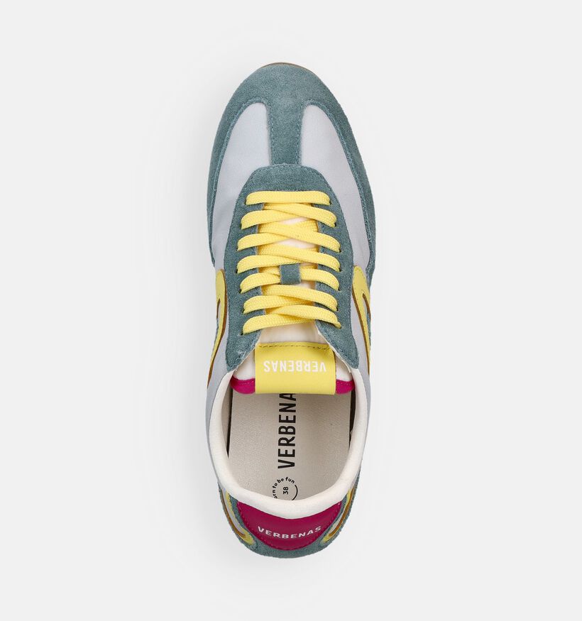 Verbenas Jamaica Savona Groene/Blauwe Sneakers voor dames (380527) - geschikt voor steunzolen