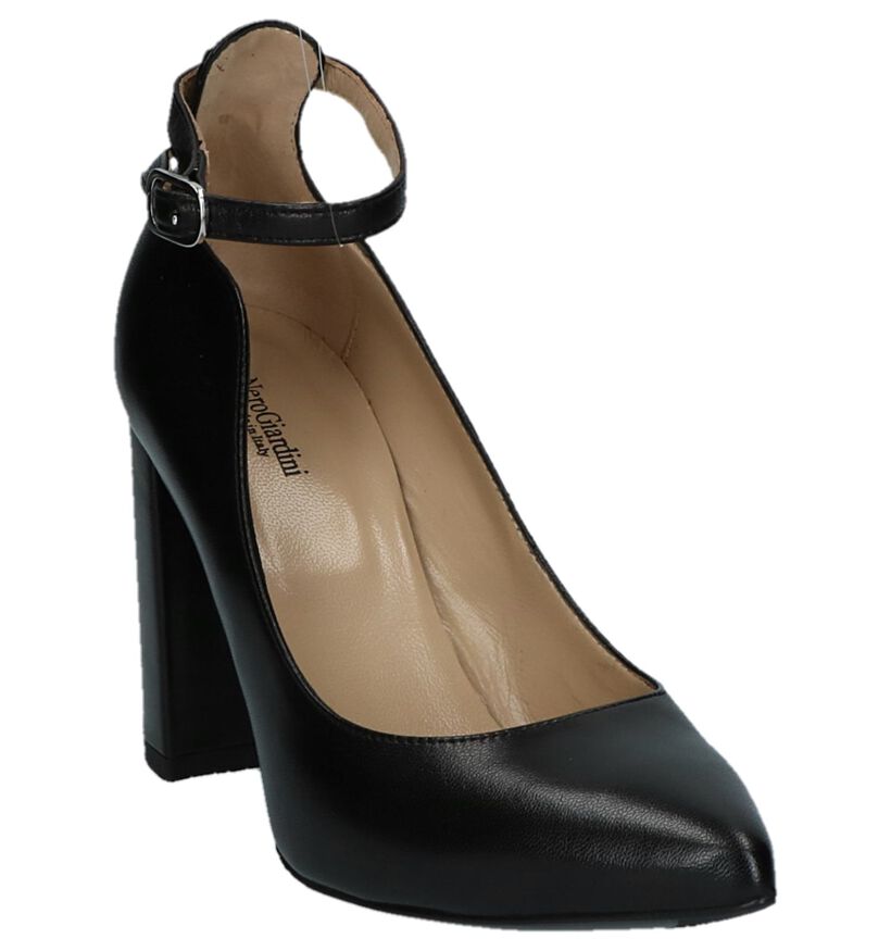 Zwarte Pumps met Bandje NeroGiardini in leer (226585)