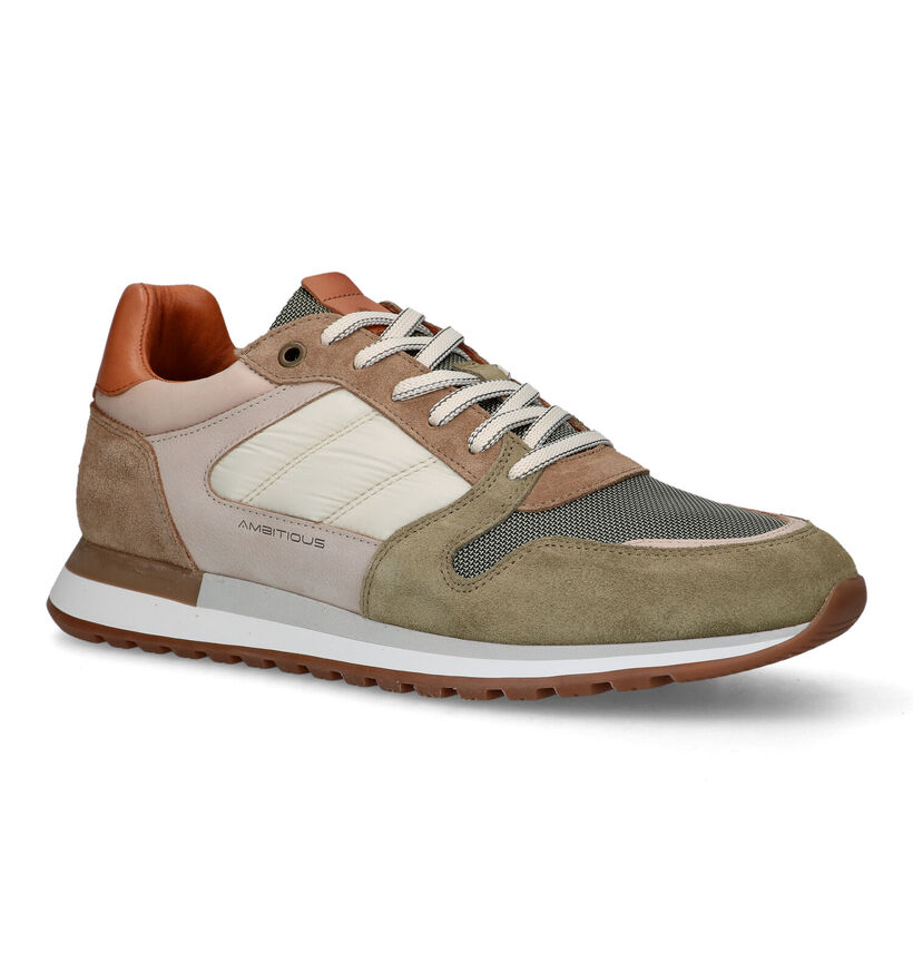 Ambitious Grizz Chaussures &agrave; lacets en Vert Kaki pour hommes (321960)