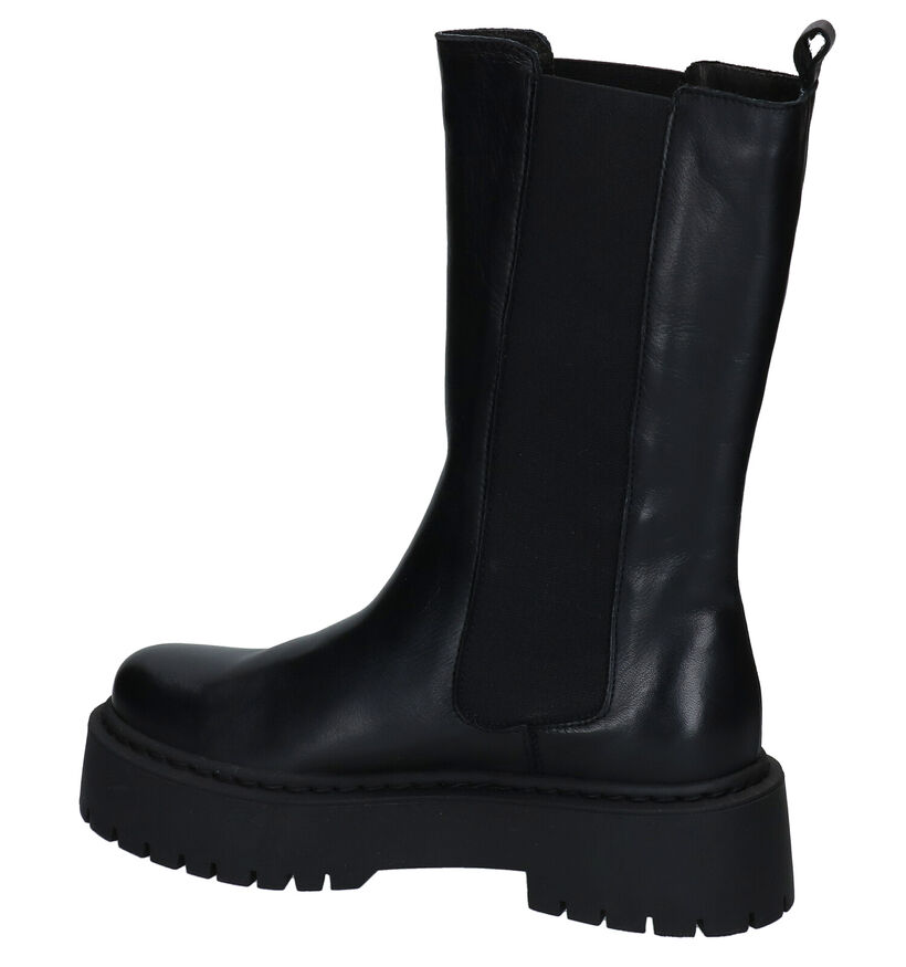 Via Limone Bottes courtes en Noir en cuir (290442)