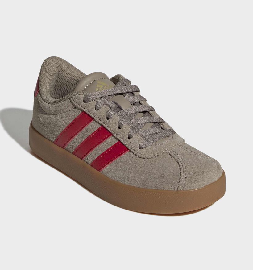 adidas VL Court 3.0 Baskets basses en Kaki pour gar&ccedil;ons (372618)