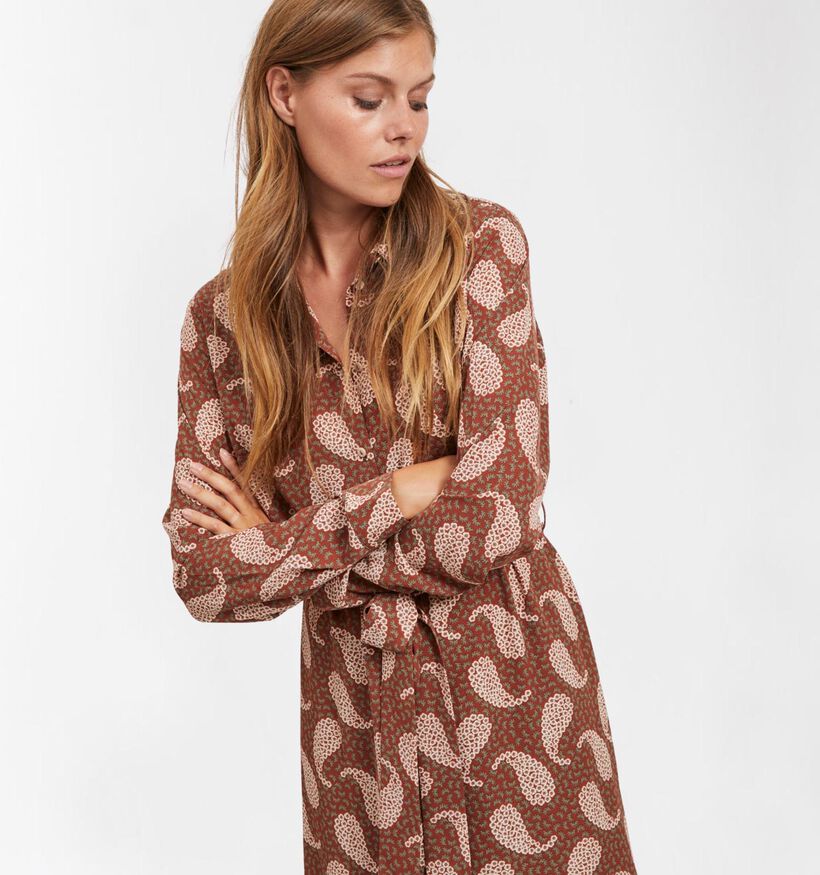 Vila Robe Chemise en Marron (287734)