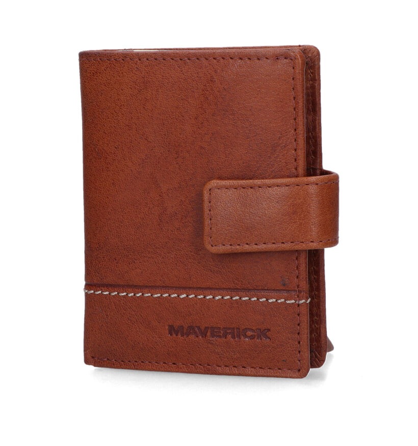 Maverick Porte-carte en Cognac pour hommes (341275)