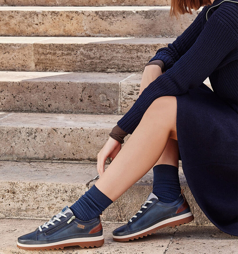 Pikolinos Vigo Chaussures &agrave; lacets en Bleu fonc&eacute; pour femmes (379229) - pour semelles orthop&eacute;diques