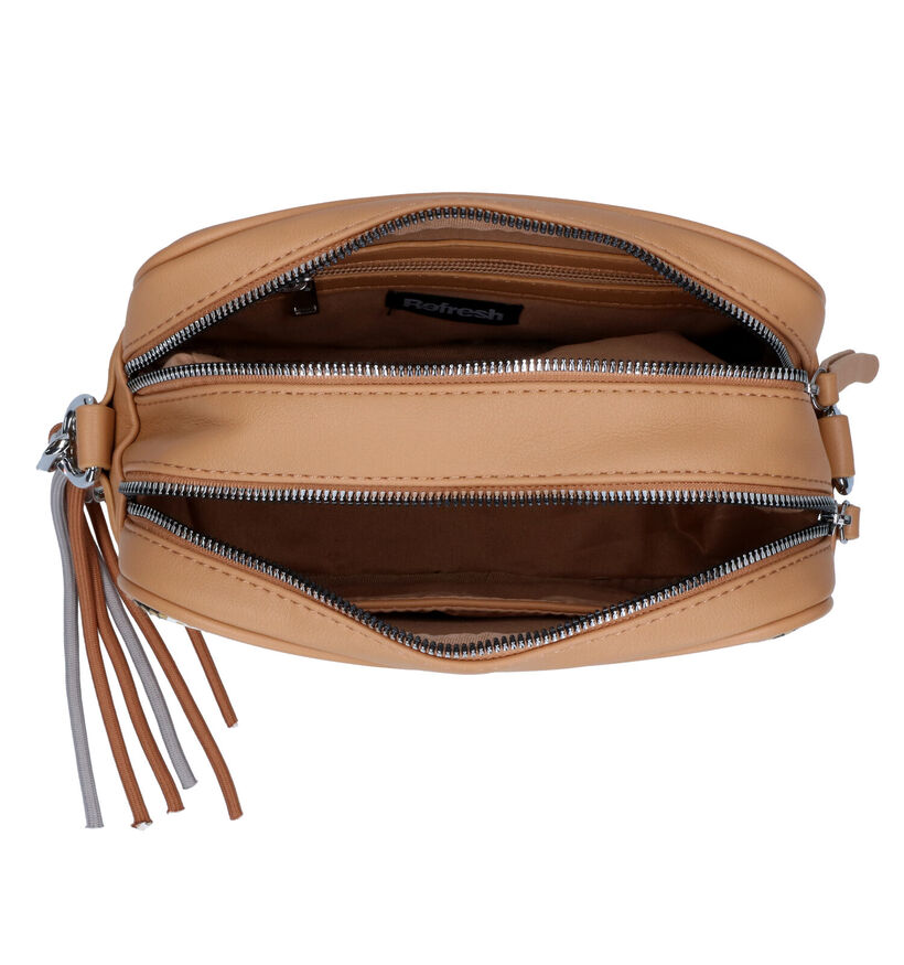 Refresh Cognac Crossbody Tas in kunstleer (327666)