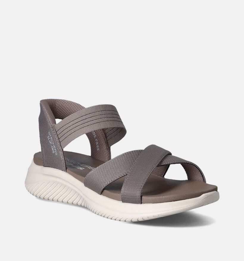 Skechers Ultra Flex 3.0 Never Better Taupe Sandalen voor dames (354723)