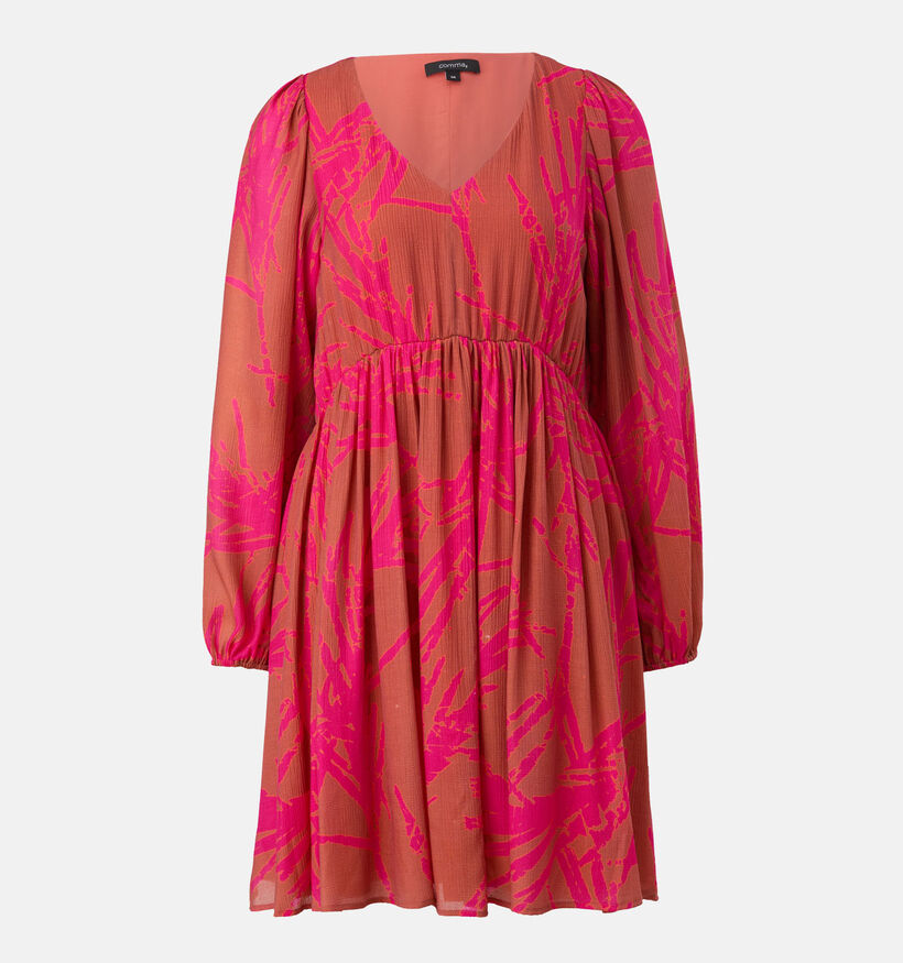 comma Robe courte en Orange pour femmes (327389)