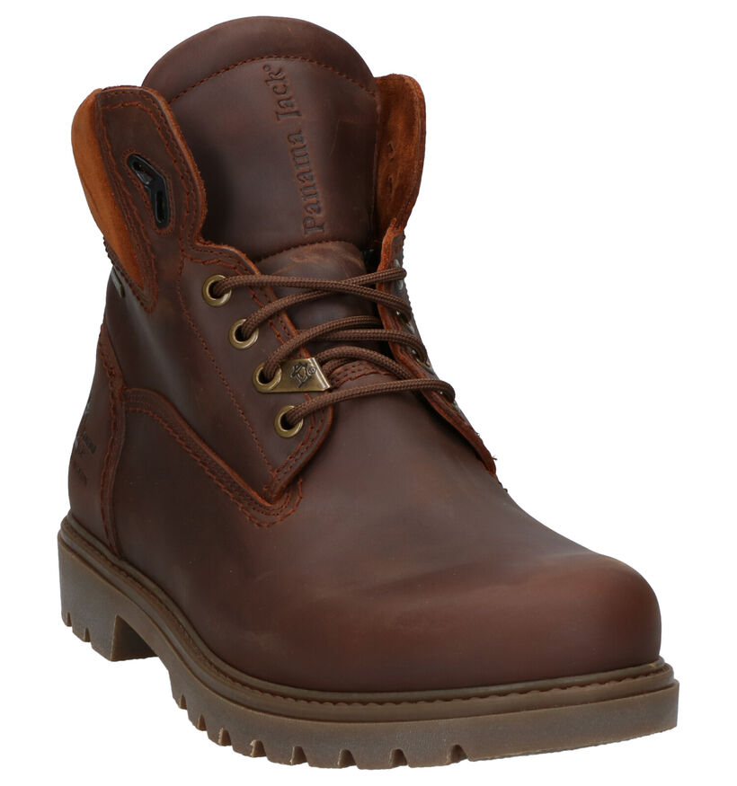 Panama Jack Amur GTX Bottines en Marron en cuir (259277)
