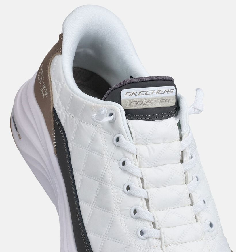 Skechers Contour Foam Cozy Fit Witte Slip-in Sneakers voor heren (371079) - geschikt voor steunzolen