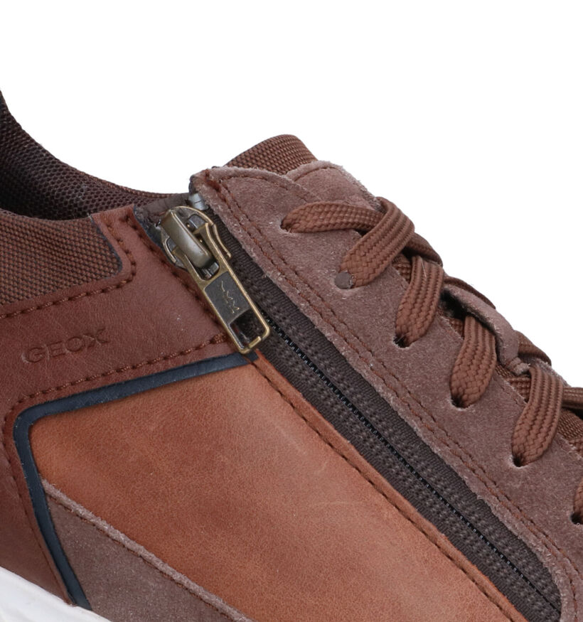 Geox Renan Blauwe Veterschoenen voor heren (320084) - geschikt voor steunzolen