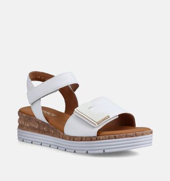 Gabor Sandalen Zwart/Wit/Beige