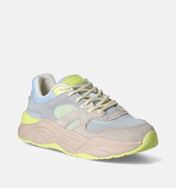 Scotch & Soda Sneakers Bruin/Blauw/Grijs