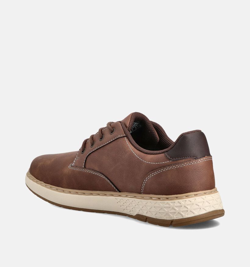 Skechers Garlan Pryor Chaussures plates en Cognac pour hommes (362172)