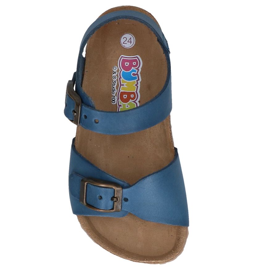 Bumba Beasy Blauwe Sandalen in leer (273235)