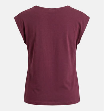 Vila T-shirts Bordeaux/Groen