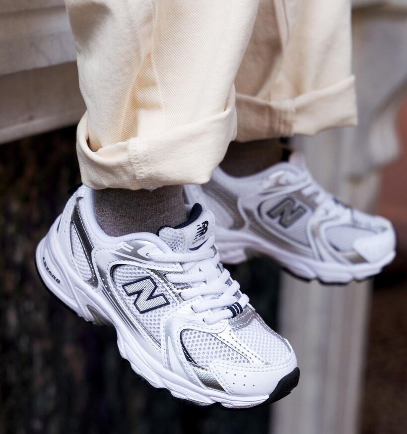 New Balance 530 Witte Sneakers voor jongens, meisjes (366192) - geschikt voor steunzolen