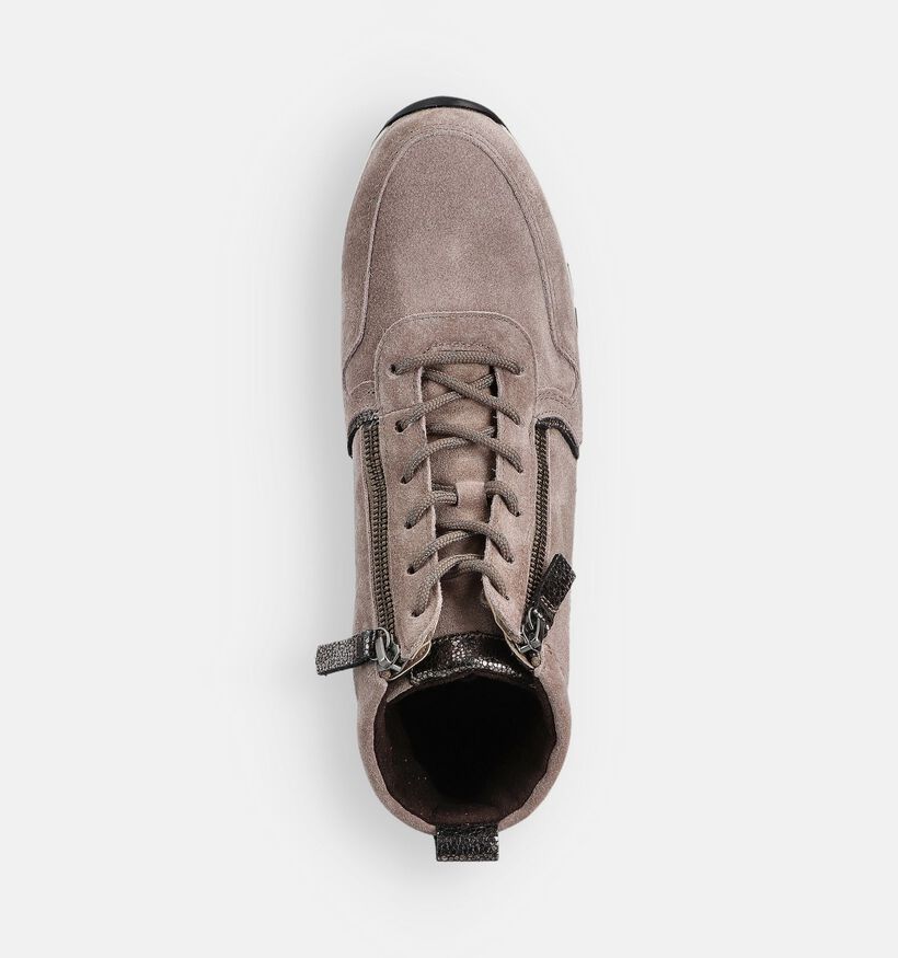 Gabor Beige Hoge Sneakers voor dames (363661) - geschikt voor steunzolen