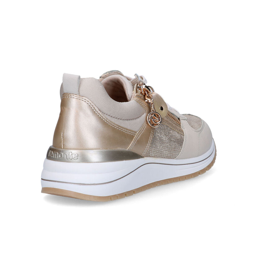 Remonte Beige Sneakers voor dames (320249) - geschikt voor steunzolen