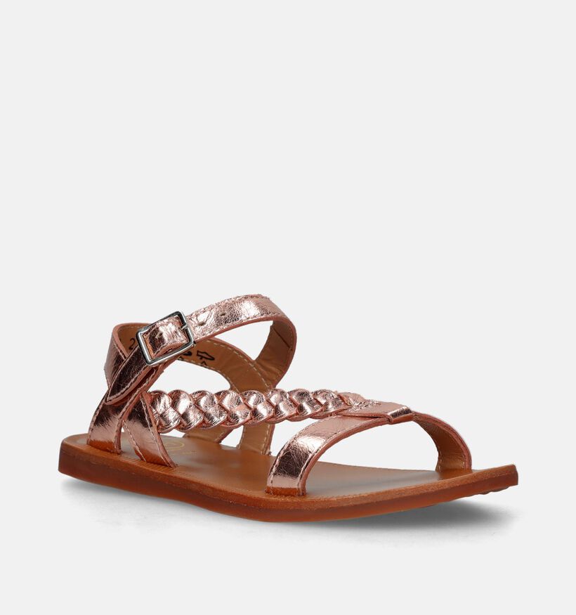 Pom d'Api Plagette Antik Rose gold Sandalen voor meisjes (337986)