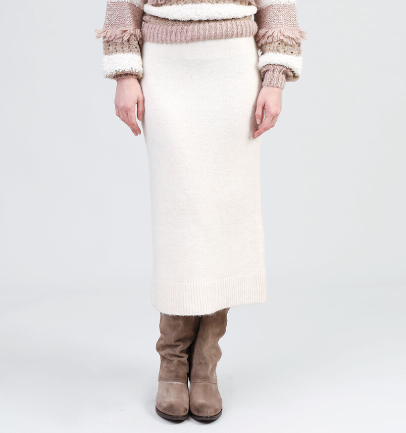 Vero Moda Phillis Beige Gebreide rok voor dames (344057)
